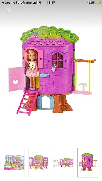 Beden Barbie Chelsea nin ağaç evi