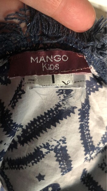 Beden lacivert Renk Mango kids bandana eşarp