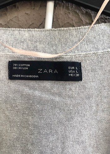 l Beden Zara ince triko uzun hırka