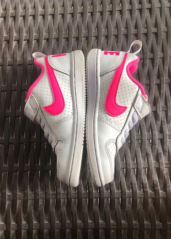 27 Beden Nike 27,5 no Kız Çocuk Pembe Cırt Cırtlı Spor Ayakkabı