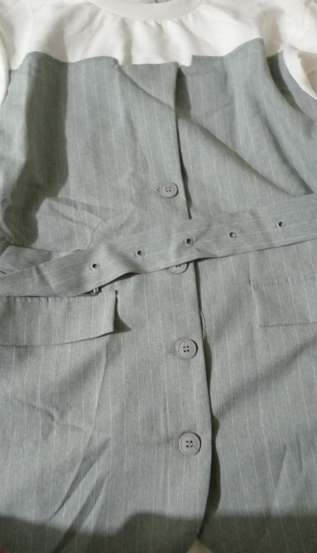 mini elbise
için beyaz penye dışı kumas gri - Görsel 3