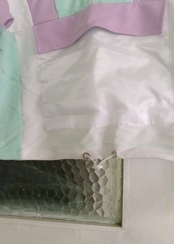 Kızlar için Yarım Fermuarlı Renkli Sweatshirt - Görsel 5