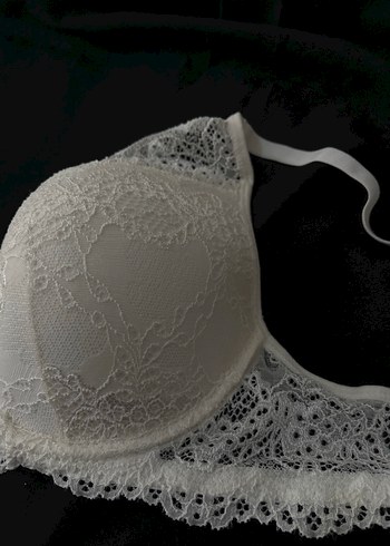 Beyaz Dantelli Sütyen - Görsel 2