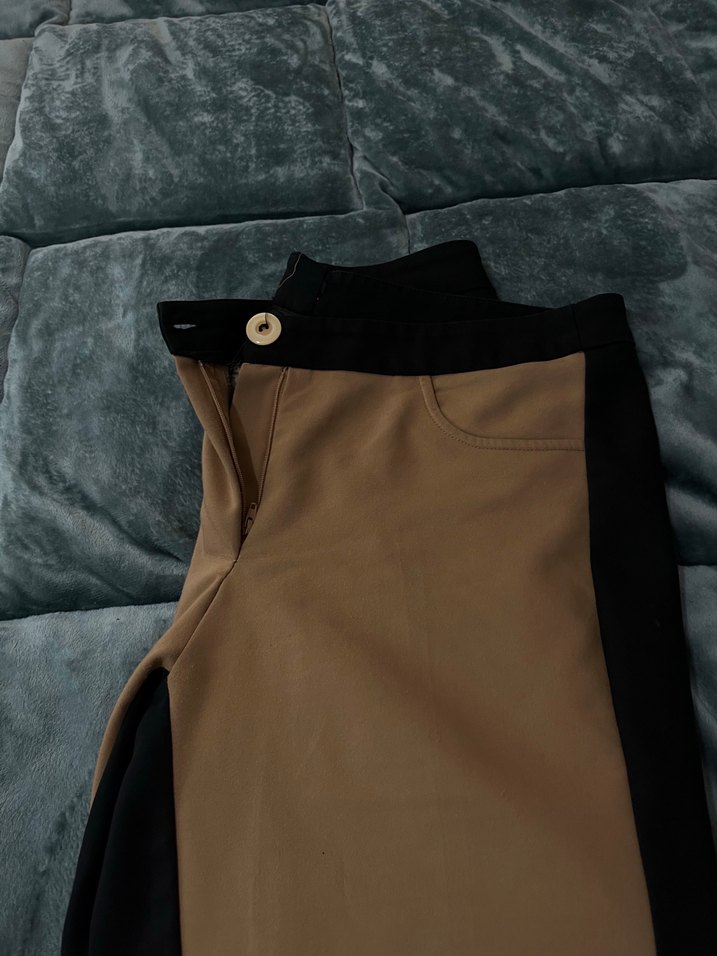 Kahverengi siyah Kadın Kumaş Pantolon - Görsel 3
