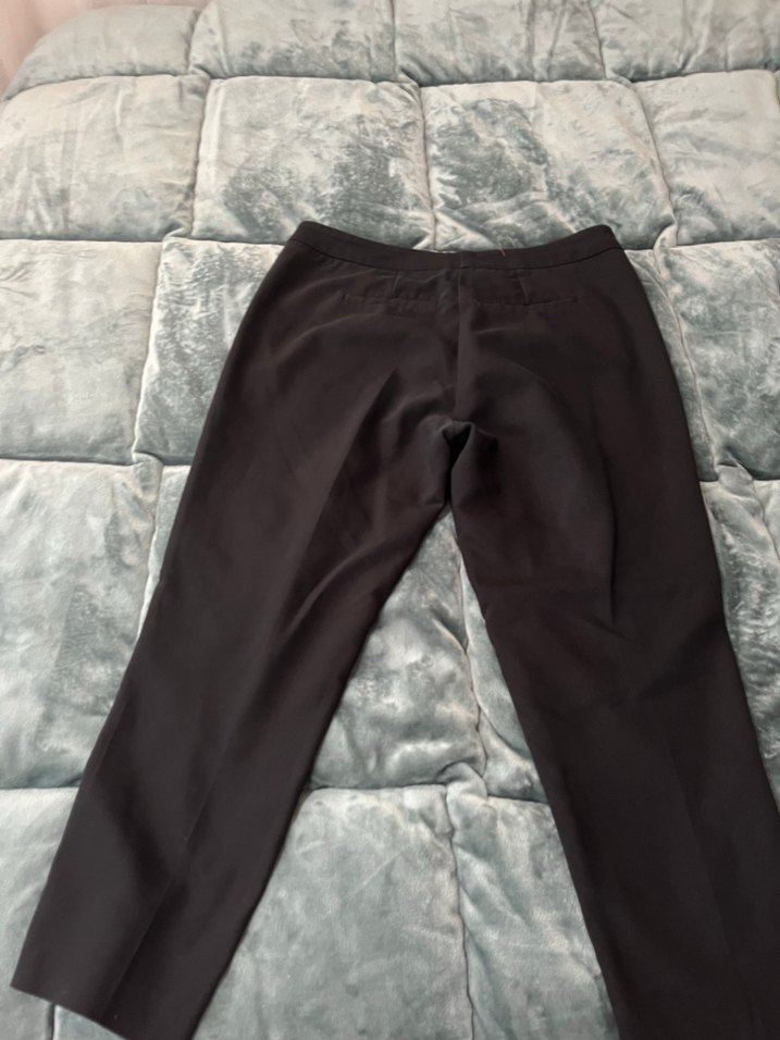 Kahverengi siyah Kadın Kumaş Pantolon - Görsel 2