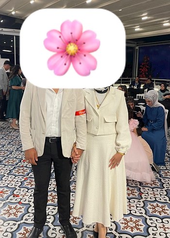 Tesettür tüvit etekli takım