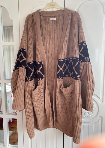 Replay Bohem Desenli Uzun Örgü Kadın Hırka - Görsel 9