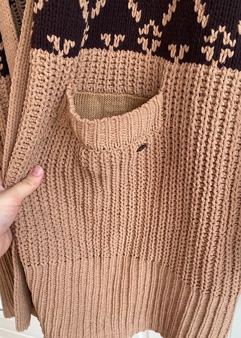 Replay Bohem Desenli Uzun Örgü Kadın Hırka - Görsel 6