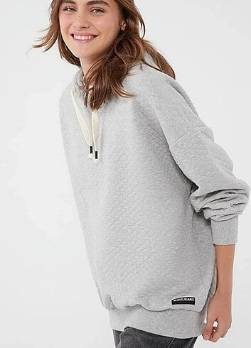Mavi jeans kapitone oversize sweatshirt 
