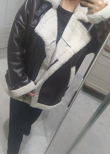 xl Beden kahverengi Renk Kahverengi Kürklü Midi Kadın Ceket