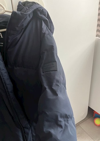 Fermuarlı Yüksek Yakalı Erkek Çocuk Kabanı - Görsel 4