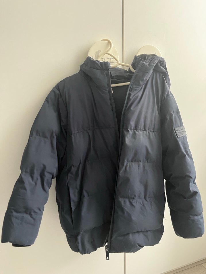 Fermuarlı Yüksek Yakalı Erkek Çocuk Kabanı - Görsel 2