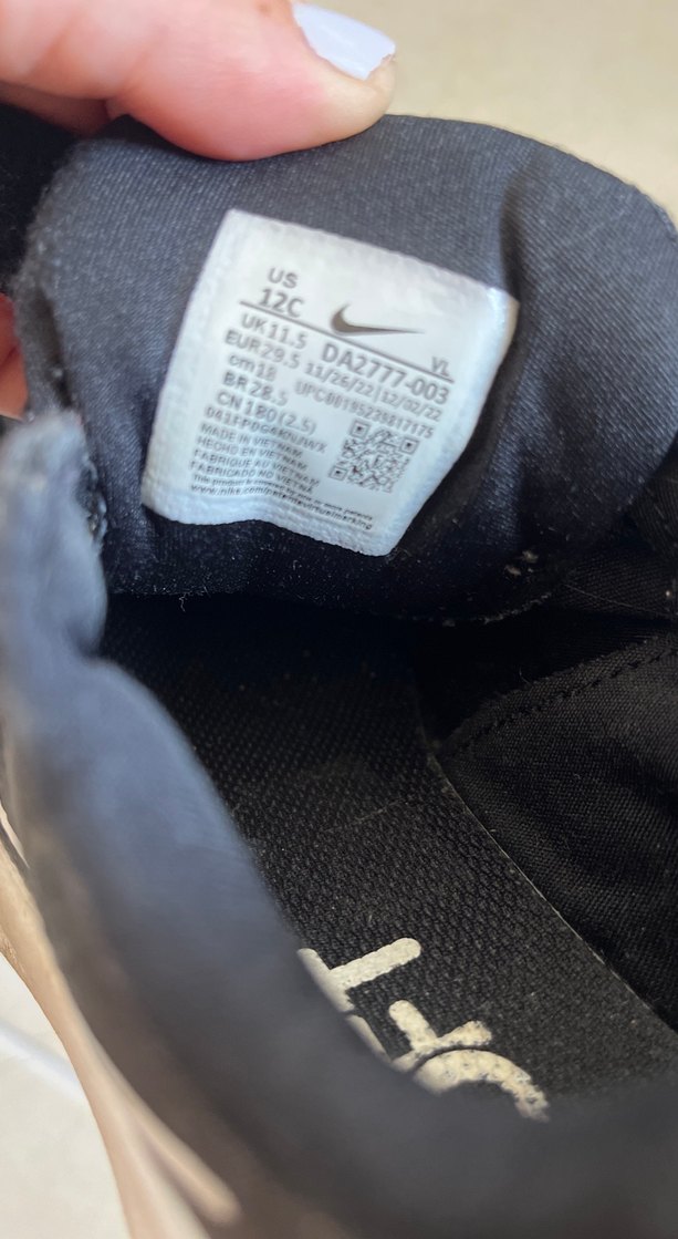 Siyah Erkek Çocuk Spor Ayakkabı Velcro - Görsel 3