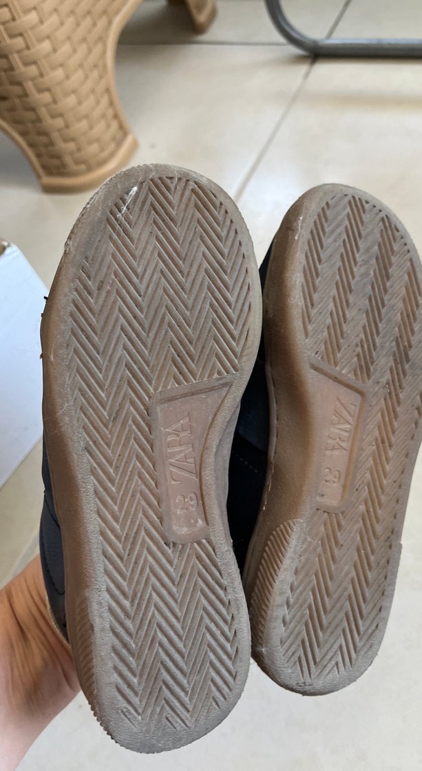 Erkek Çocuk Siyah Cırt Cırtlı Spor Ayakkabı - Görsel 5