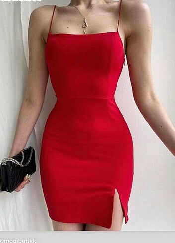 Diğer Kırmızı Mini Elbise