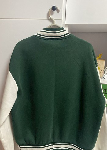 Yeşil Baskılı Düğmeli Kadın Ceket - Görsel 2