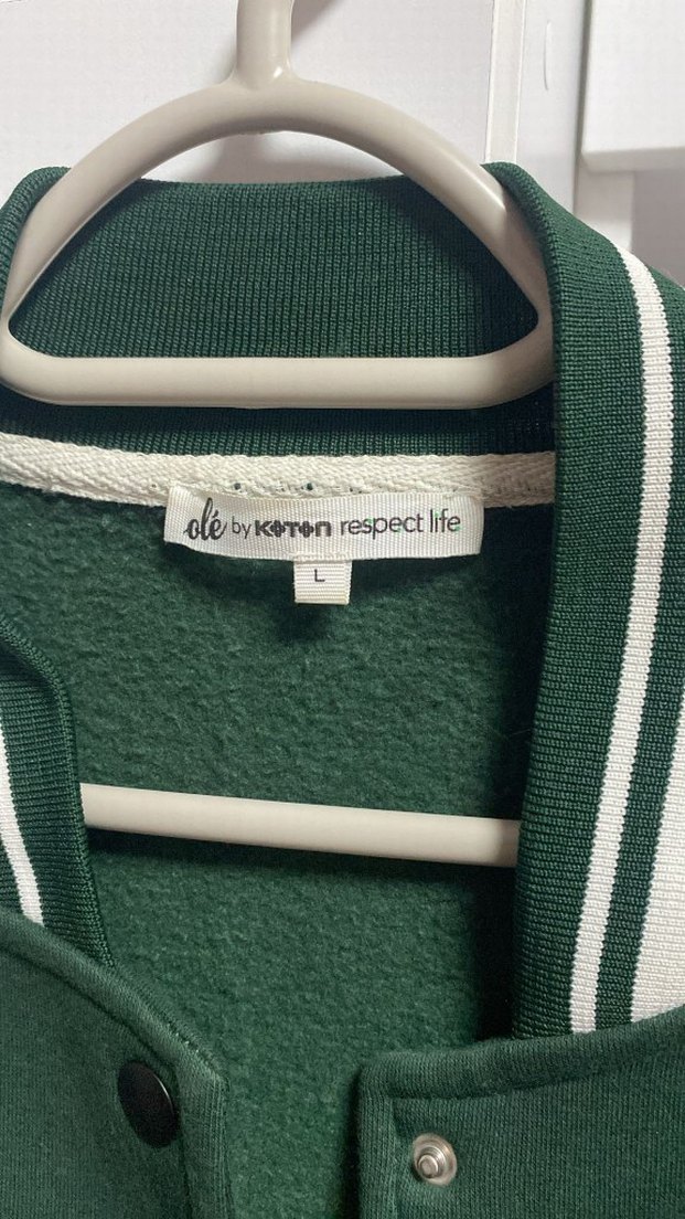 Yeşil Baskılı Düğmeli Kadın Ceket - Görsel 3