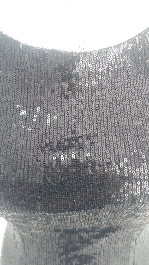 Siyah Parlak Mini Abiye Elbise - Görsel 5