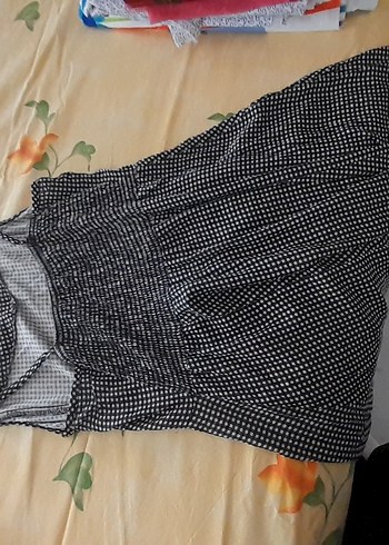 Puantiye Desenli Siyah Uzun Etek - Görsel 2