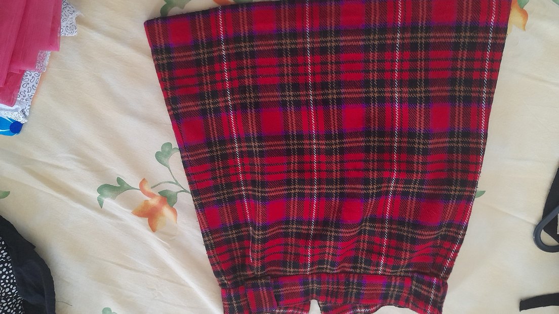 Parlak Kırmızı Ekose Desenli Battaniye - Görsel 2