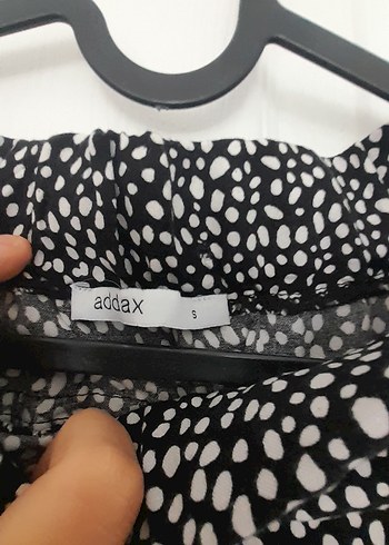 Siyah Puantiyeli Fırfırlı Mini Etek - Görsel 4