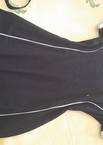 Siyah Baskılı Midi Spor Elbise - Görsel 2