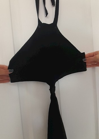 Yüksek Yakalı Siyah Gotik Midi Kıyafet - Görsel 2