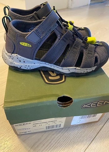 Keen Gri Erkek Çocuk Cırtlı Sandalet