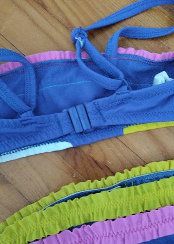 Çocuklar için Renkli Bağcıklı Bikini - Görsel 5