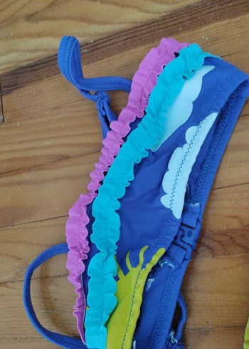 Çocuklar için Renkli Bağcıklı Bikini - Görsel 4