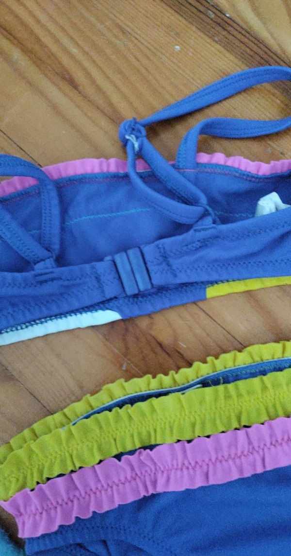 Çocuklar için Renkli Bağcıklı Bikini - Görsel 5