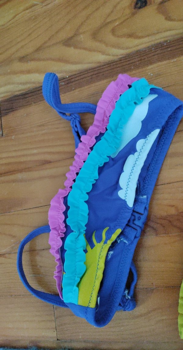 Çocuklar için Renkli Bağcıklı Bikini - Görsel 4