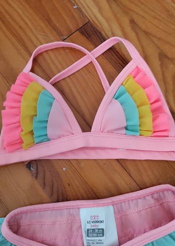 Pembe Bohem Kız Çocuk Bikini Takımı - Görsel 3