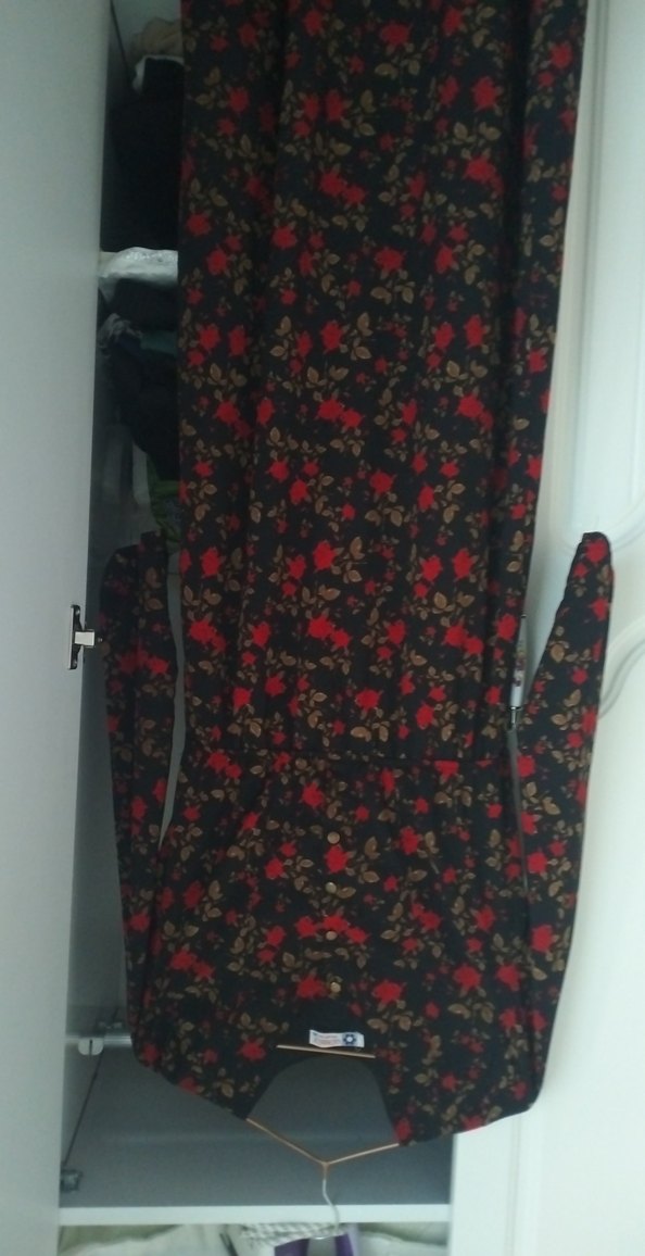 Çiçek Desenli Uzun Kollu V Yakalı Kadın Elbise - Görsel 2