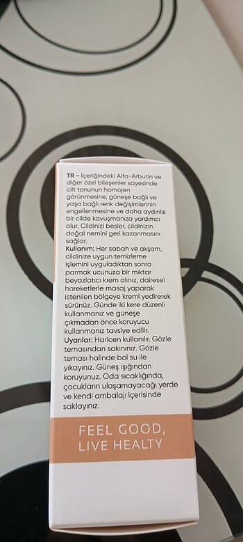 Beden Renk Cilt beyazlatıcı krem