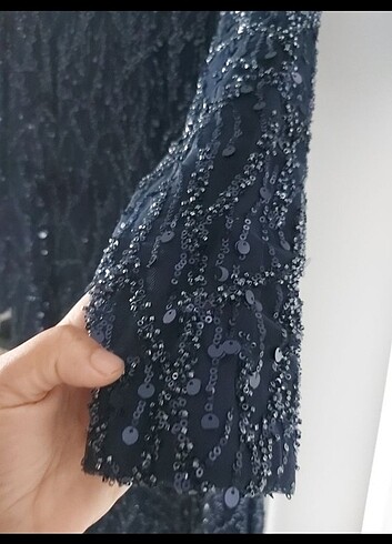 Pınar şems abiye taşlı çok şık bor elbise sadece bir kaç saat gi