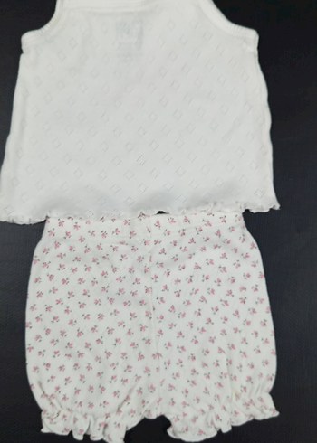 mini ropa marka 3-6 aylık Nakışlı Bebek Kız Takımı - Görsel 4