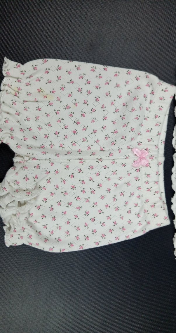 mini ropa marka 3-6 aylık Nakışlı Bebek Kız Takımı - Görsel 2