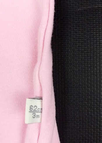 Pembe ve Pudra Kız Bebek Atlet Çıtçıtlı Body - Görsel 4