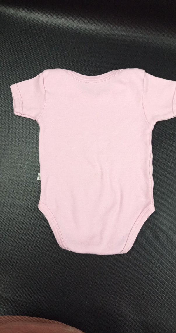 Pembe ve Pudra Kız Bebek Atlet Çıtçıtlı Body - Görsel 5