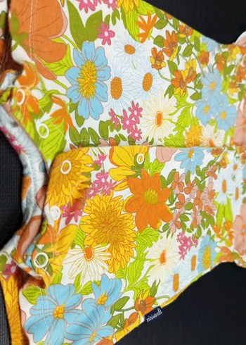 Çiçek Desenli Renkli Bebek Kız Tulum - Görsel 5