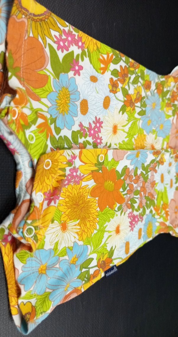 Çiçek Desenli Renkli Bebek Kız Tulum - Görsel 5