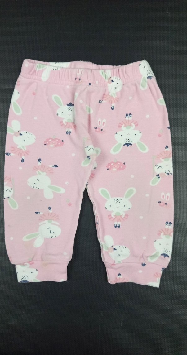 Kız Çocuk Pembe Desenli Rahat 2 adet alt - Görsel 2