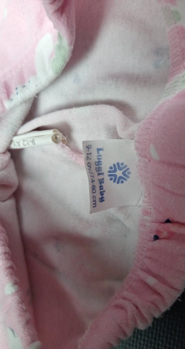 Kız Çocuk Pembe Desenli Rahat 2 adet alt - Görsel 3