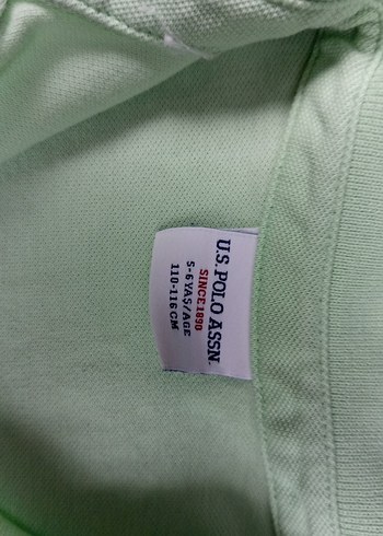 Kız Çocuk Yeşil Polo Yaka Tişört - Görsel 2