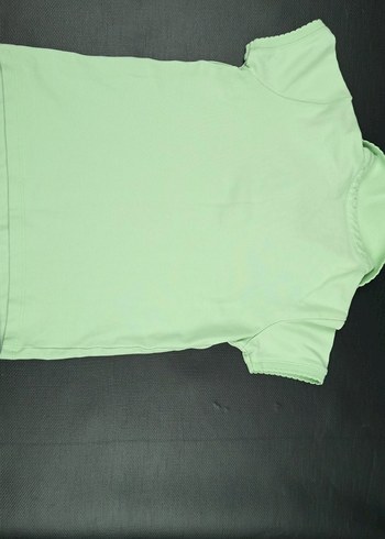 Kız Çocuk Yeşil Polo Yaka Tişört - Görsel 4