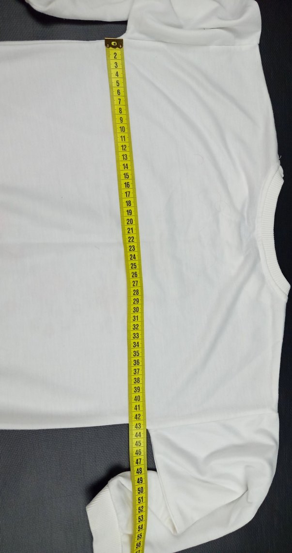 Kız Çocuk Beyaz Baskılı Dantel Detaylı Sweatshirt - Görsel 5