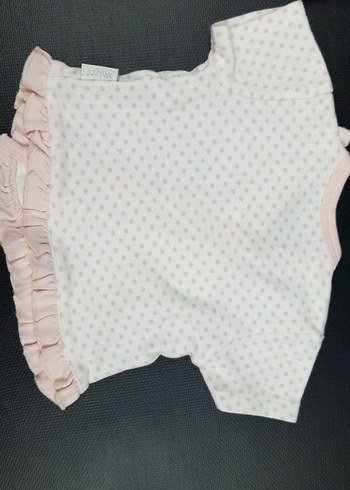 Pembe Baskılı Fırfırlı Bebek Kız üst - Görsel 7