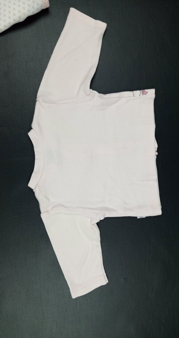 Pembe Baskılı Fırfırlı Bebek Kız üst - Görsel 4