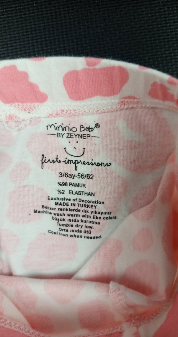 Kız Çocuk Renkli Baskılı  Tayt - Görsel 3